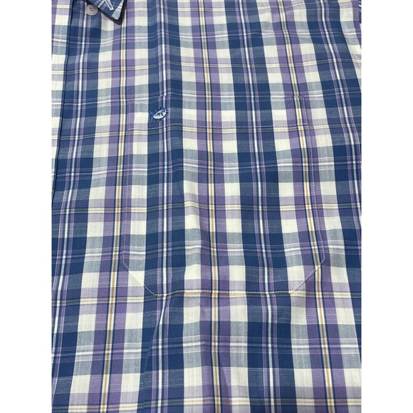 EUC Southern Tide Blue Purple Plaid Classic Fit‎ Long Sleeve Button Shirt Large - Picture 5 of 6